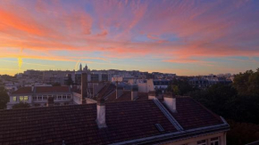 Balcony with view of Montmartre